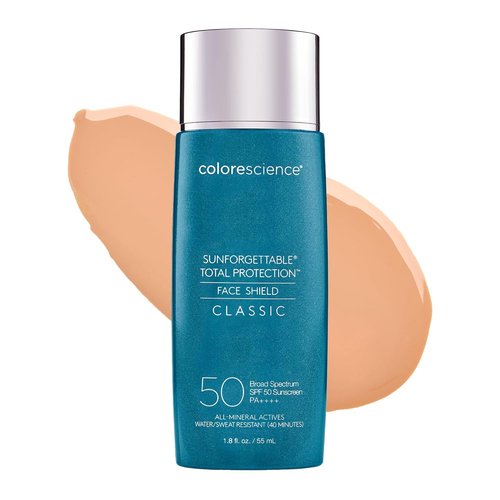 Colorescience Total Protection Face Shield SPF 50 - Broad Spectrum Sunscreen for All Skin Types