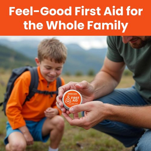 Green Goo First Aid Salve - All-Natural Healing Cream for Cuts, Scrapes & Sunburns | 4 Oz