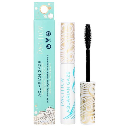 Pacifica Aquarian Gaze Mascara - Abyss Black | Water-Resistant, Lengthening & Smudge-Proof, Vegan & Cruelty-Free