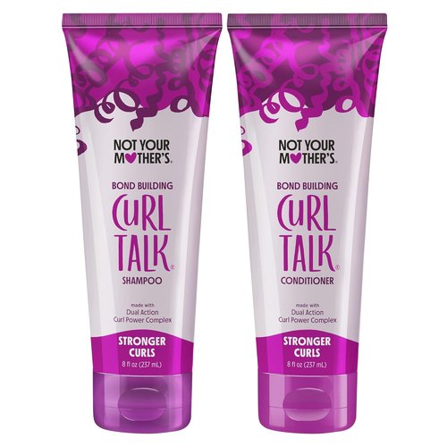 Not Your Mother's Curl Talk Shampoo & Conditioner Set - Bond Building for Curly Hair - 8 fl oz (2-Pack)