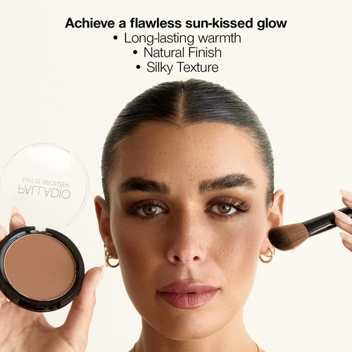 Palladio Matte Bronzer - Flawless Finish Without Tan Lines | Perfect for All Skin Types