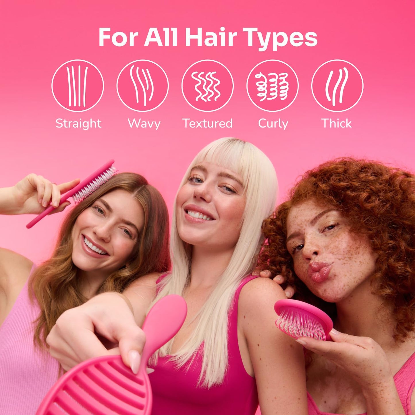 Wet Brush Original Detangling Hair Brush - Ultra-Soft IntelliFlex Bristles for Effortless Tangle Removal | Purple
