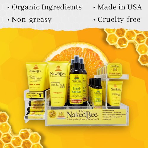 Naked Bee Orange Blossom Honey Collection - Hand & Body Lotion Gift Set (3 Pieces)