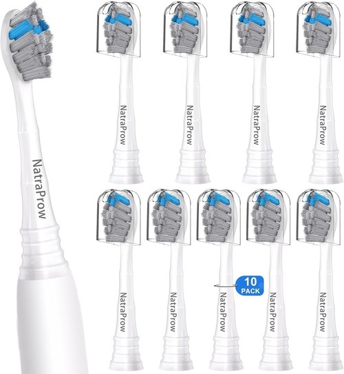 Philips Sonicare Replacement Toothbrush Heads - Charcoal Refills for HX6, HX9, C-2 Series | 10 Pack