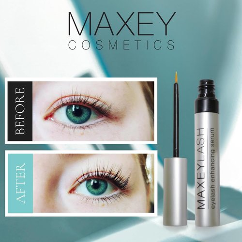 MaxeyLash Eyelash Enhancing Serum - Daily Treatment for Longer, Thicker Lashes | Natural Lash Lift - 3.5 mL