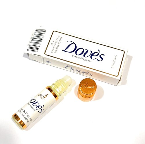 Doves Soap Roll-On Perfume - Alcohol-Free Unisex Attar with French Fragrance | 6ml (0.20 OZ) Pack of 2