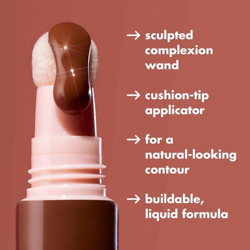 e.l.f. Halo Glow Contour Wand - Liquid Contour for Naturally Sculpted Look | Buildable, Vegan, Tan/Deep