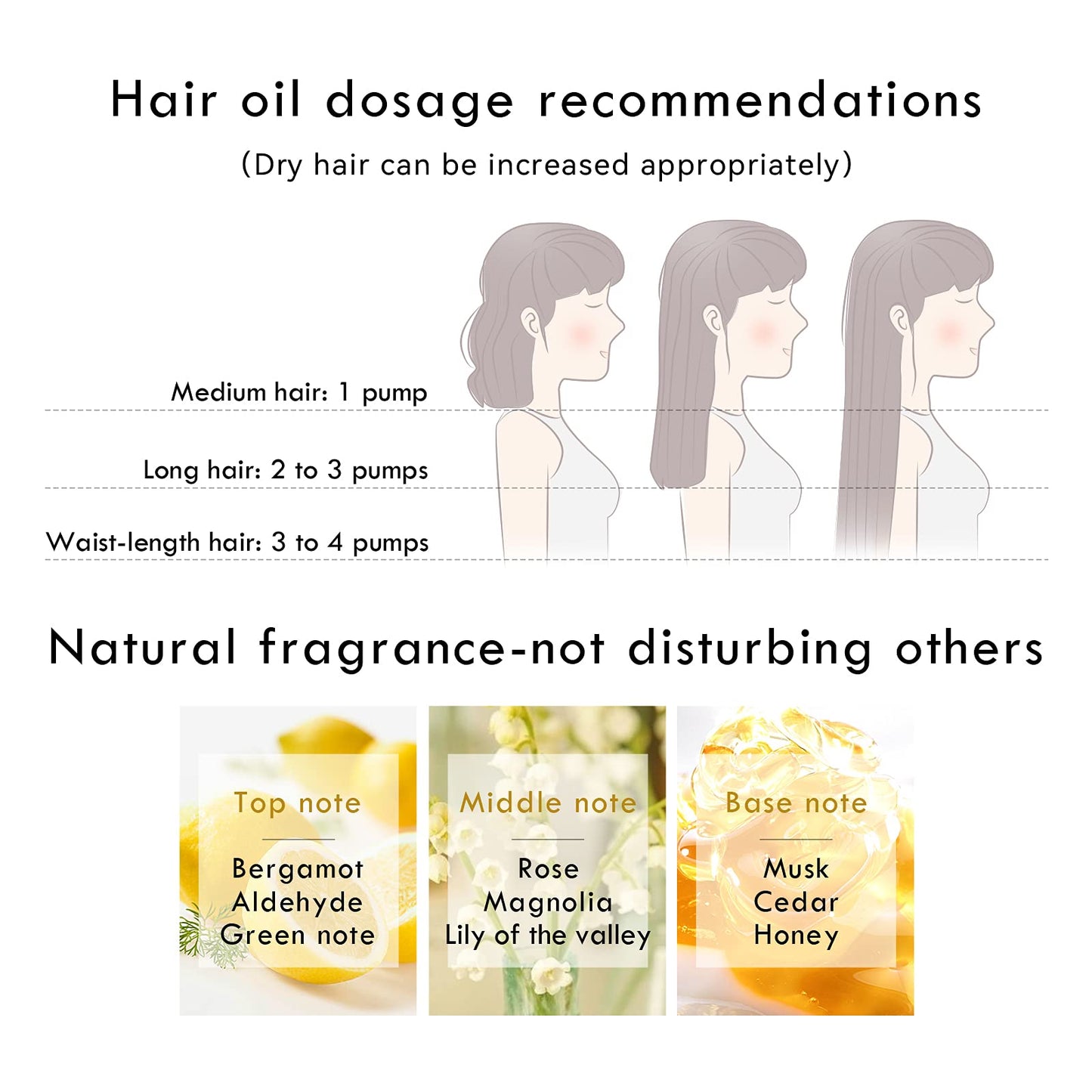 Kimtrue Hair oil for Frizzy Hair, Dry and Damaged hair,Curly hair and perm care,nourishing and Hydrating oils,Adds Shine and Smooths,Truly Non-greasy 2.7fl oz(80ml)