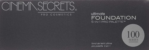 Cinema Secrets Ultimate Foundation Palette - 5-in-1 Buildable Coverage, Long-Wear Matte Finish, Paraben-Free