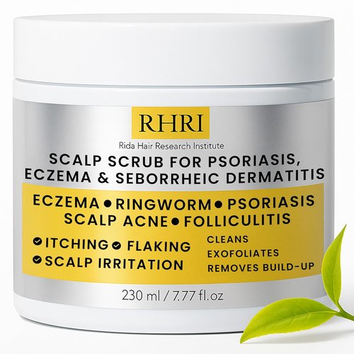 Regine Switzerland Anti-Fungal Pre-Shampoo Scalp Scrub - Soothes Psoriasis & Eczema | DHT Blockers & Tea Tree Oil