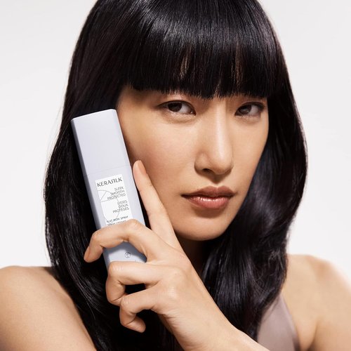 KERASILK Flat Iron Spray - Speed Up Styling & Smooth Flyaways - Humidity & Heat Protection | 75ml