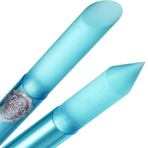 GLADZY Glass Cuticle Pusher - Professional Manicure Stick with Durable Abrasive Surface | Genuine Czech Quality