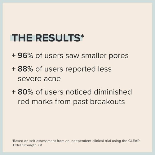 Paula's Choice CLEAR Acne Treatment Kit - Daily Cleanser, 2% Salicylic Acid & Benzoyl Peroxide | Fragrance-Free, 3-Piece Set