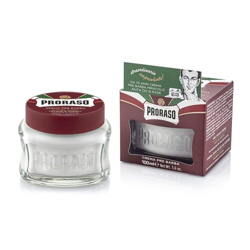 Proraso Pre Shave Conditioning Cream - Moisturizing Sandalwood & Shea Butter - 3.6oz Premium Italian Formula