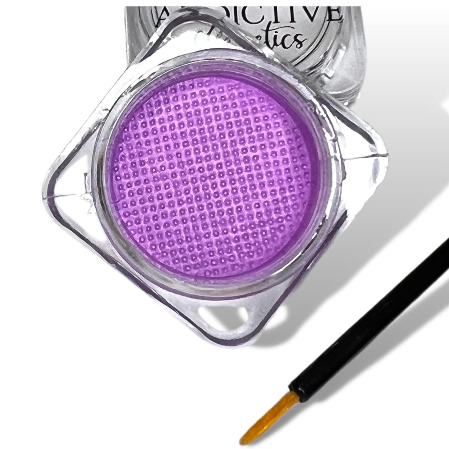 Addictive Cosmetics Soft Lilac Cake Eyeliner with Applicator Brush - Water Activated Dry Pressed Eyeliner - Long-Lasting, Vibrant Color, Smudge Resistant - Vegan Cruelty Free (Soft Lilac)