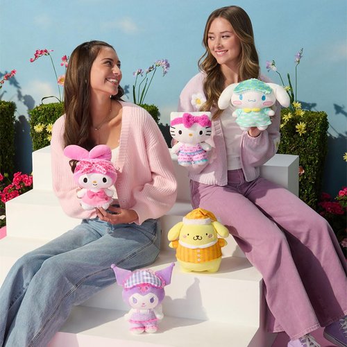 Jazwares Hello Kitty® and Friends - 8-Inch Hello Kitty Pajama Party Plush - Officially Licensed Sanrio® Product from Ages 6+