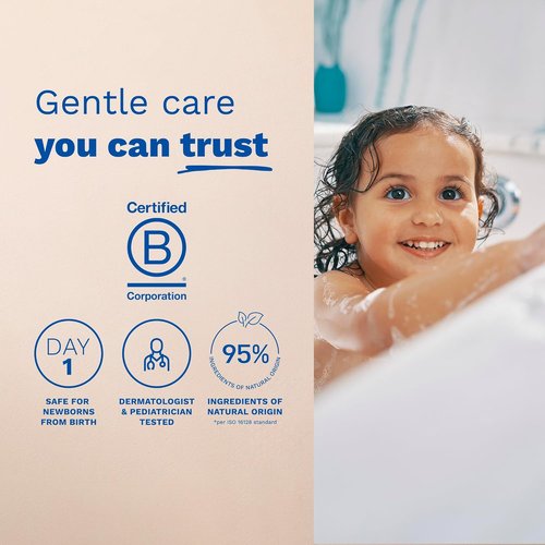 Mustela Baby Gentle Shampoo - Tear-Free, Biodegradable Hair Care for All Ages - Available in 1 or 2-Pack