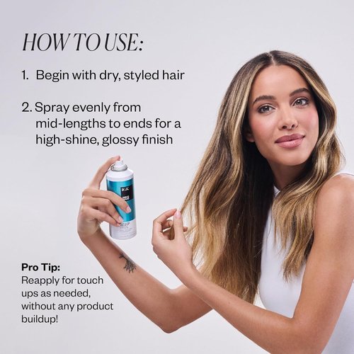 IGK Disco Disco Clear Gloss Hair Shine Spray - Lightweight High-Shine Finishing Spray | Full + Travel Size 5.3 + 2.1 oz