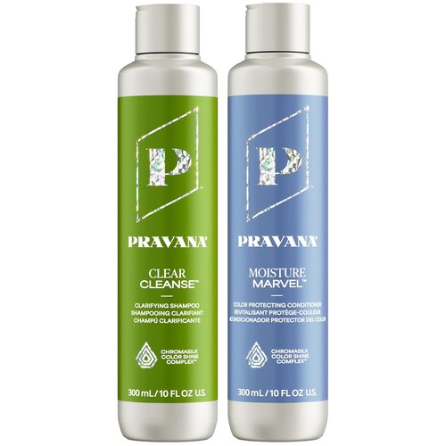Pravana Clear Cleanse Mineral Shampoo - Clarifying Color Treated Hair | Removes Hard Water Deposits | Hydrates & Volumizes