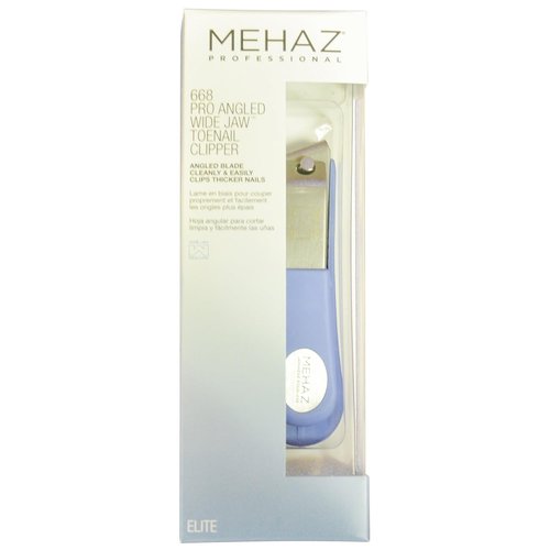 Mehaz 668 Pro Toenail Clipper - Angled Wide Jaw Design for Precision Trimming