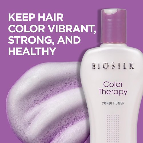 BioSilk Color Therapy Conditioner - Replenishes Moisture & Protects Color - 12 Oz, Sulfate-Free & Cruelty-Free