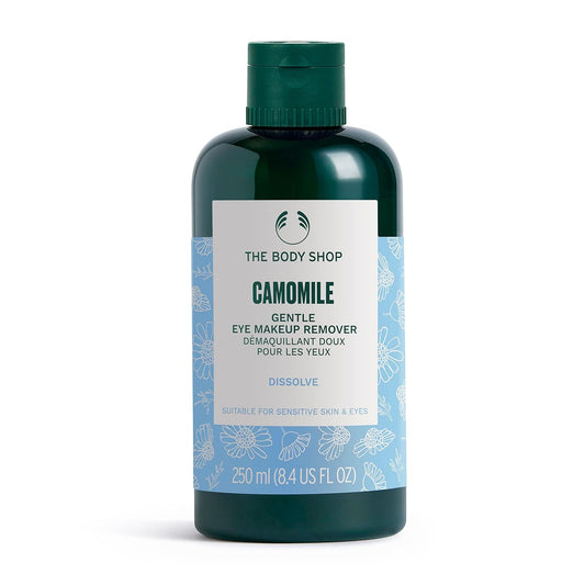 The Body Shop Chamomile Gentle Eye Makeup Remover - Soothing Chamomile Extract for Sensitive Skin | 250 ml / 8.4 oz