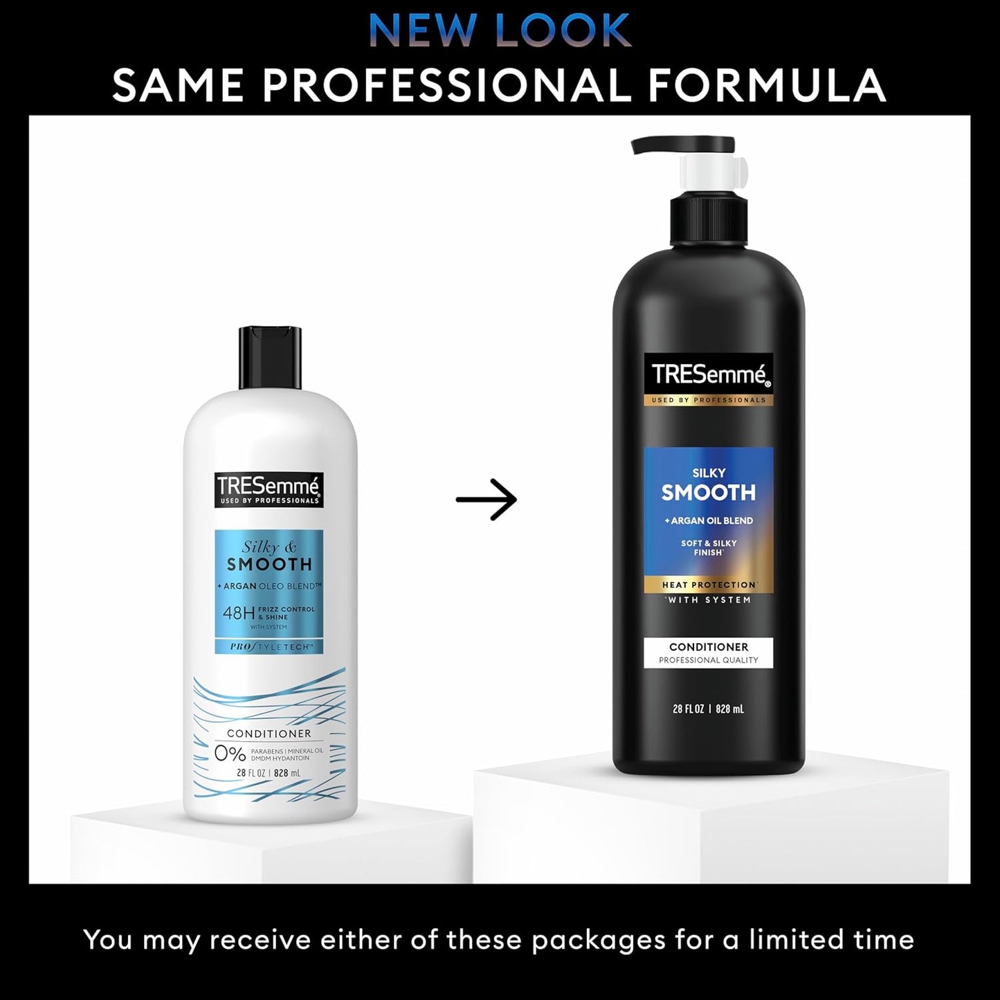 TRESemmé Silky & Smooth Anti-Frizz Conditioner - Pro Style Technology | 28 Fl Oz for Frizzy Hair
