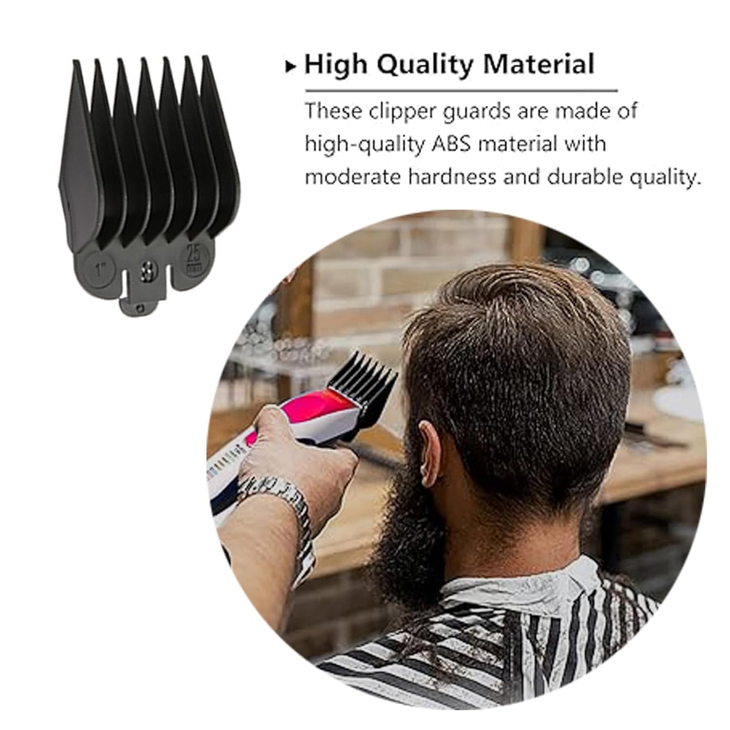 Wahl 10-Piece Clipper Guards Set - Replacement Guides (1/16" to 1") for FX870 & More | Black Organizer Included