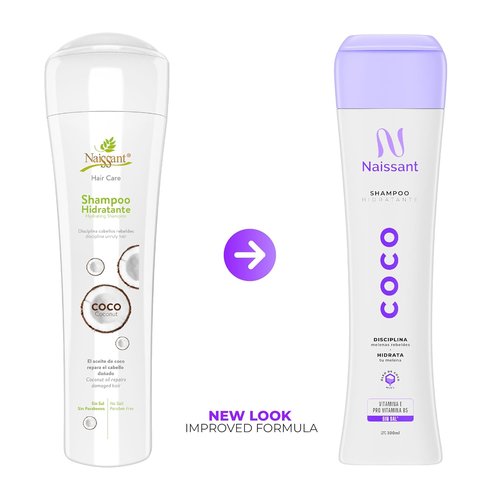 Naissant Coconut Shampoo - Deep Repairing & Hydrating for Dry, Damaged Hair | Moisturizing, Color Safe | 10.1 Fl Oz