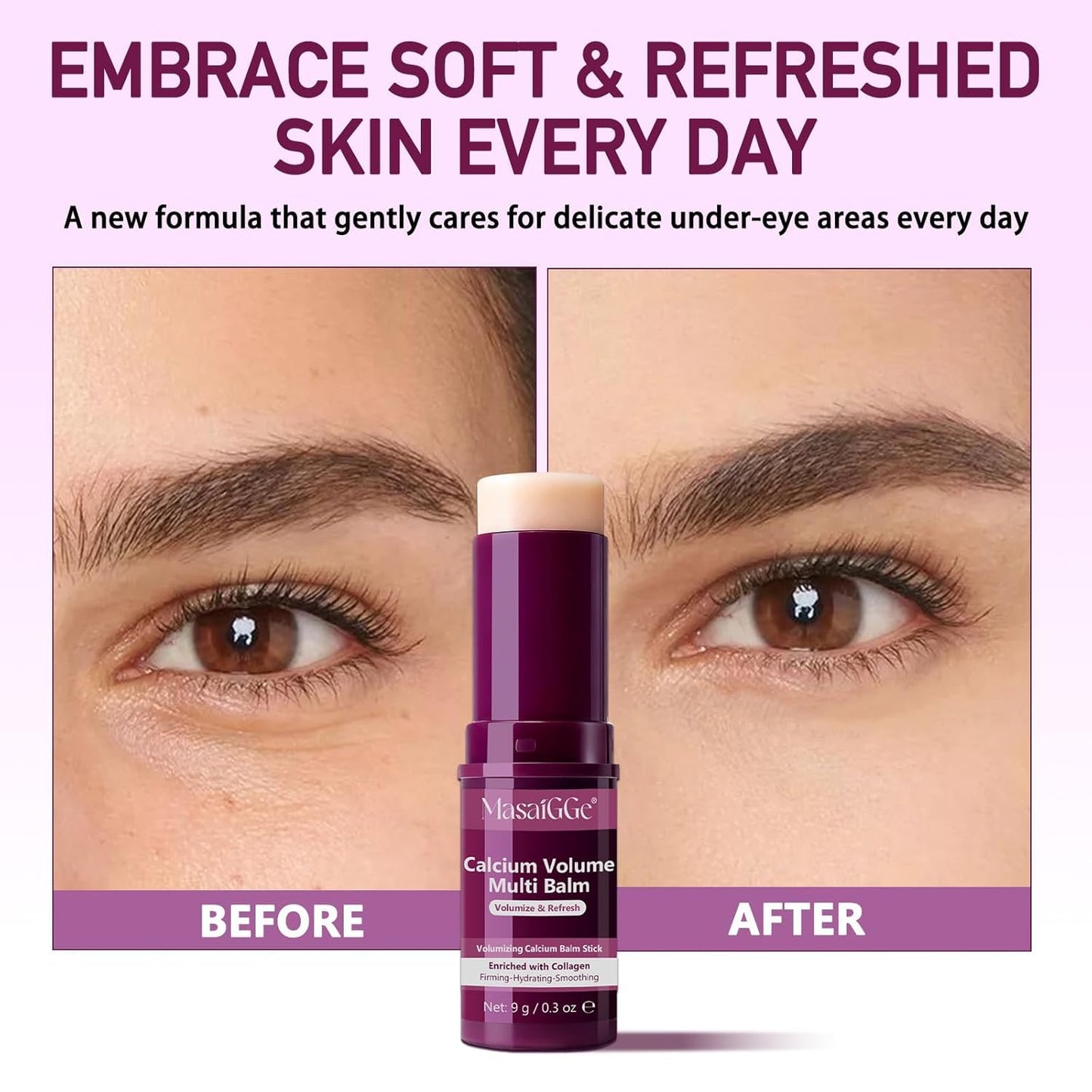 VOFANK Calcium Volume Multi Balm - Hydrating Anti-Aging Stick for Eyes, Face & Neck (2pcs)