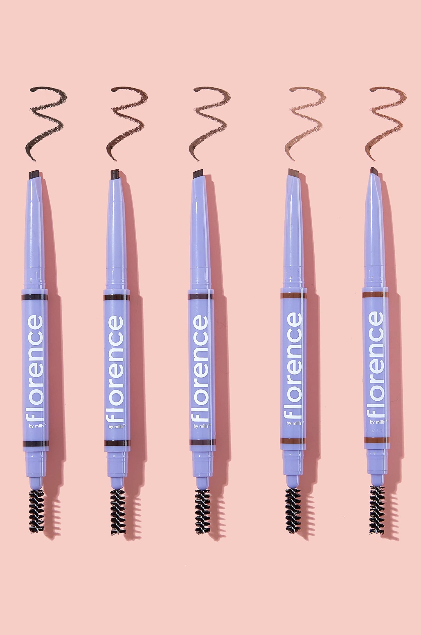 florence by mills Tint N Tame Eyebrow Pencil, Light Brown, 0.008 oz/ 0.25g