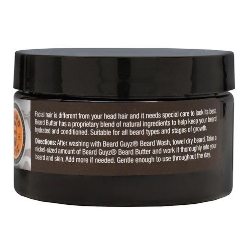 Beard Guyz Beard Butter - Moisturizing Leave-In Conditioner for Men | Tames Frizz & Softens Facial Hair - 4 oz