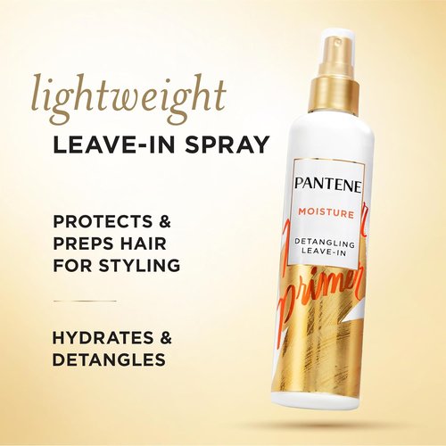 Pantene Pro-V Conditioning Detangler Spray - Repair & Protect Nutrient Boost for Damaged Hair | 8.5 Fl Oz, 3 Pack