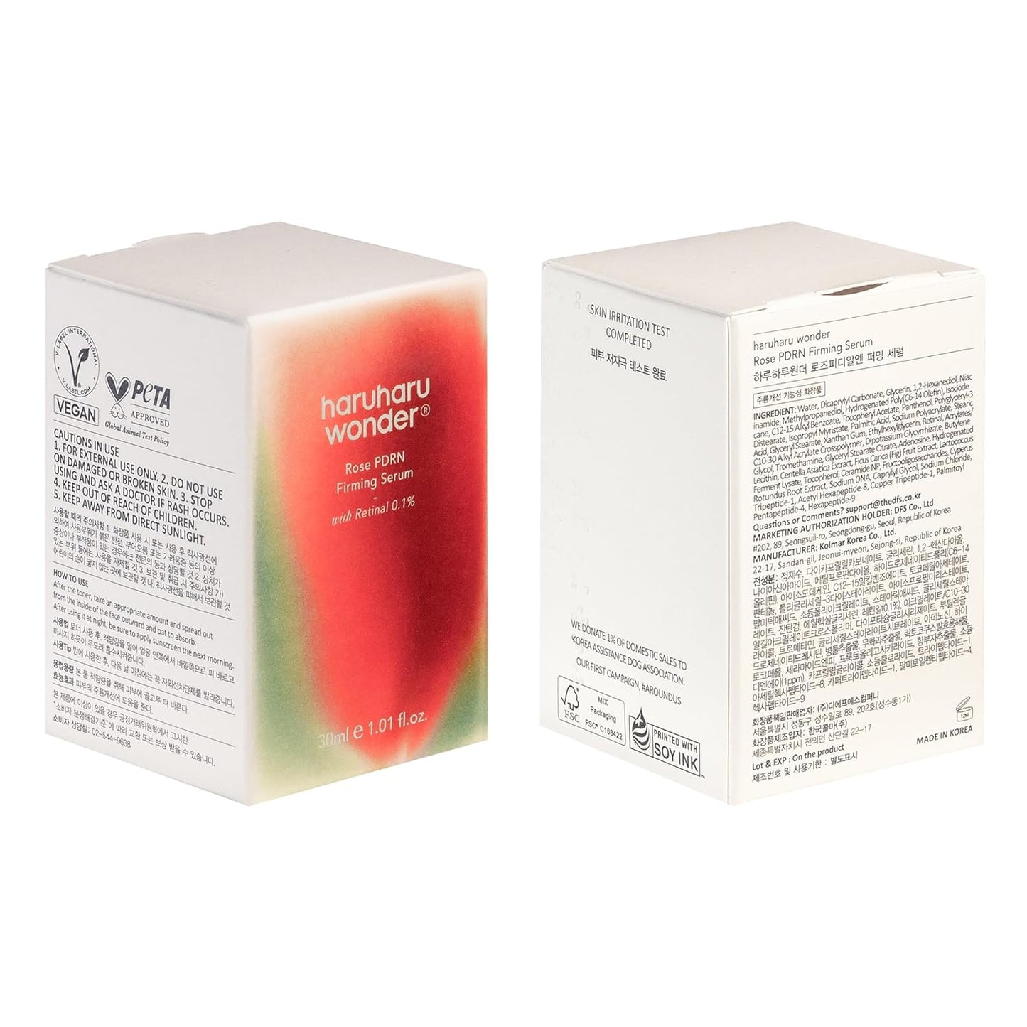 Haruharu Wonder Rose PDRN Firming Serum - Boost Collagen & Minimize Fine Lines | 1.01 fl. oz, Vegan, Fragrance-Free