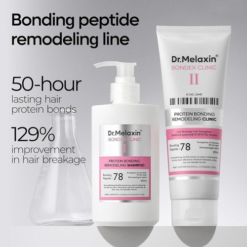 Dr. Melaxin Bondex Protein Bonding Shampoo - Strengthening Argan Oil & Keratin Formula | 13.52 fl. oz.