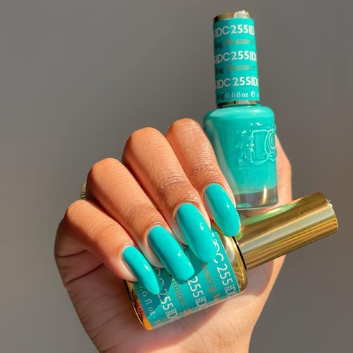 DND DC Gel Polish Set - Blue Collection | Chip-Free UV/LED Gel & Air Dry Nail Lacquer Duo, 0.5 Fl Oz Each