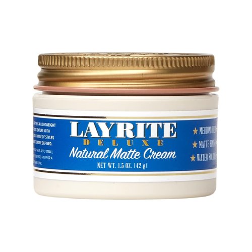 Layrite Natural Matte Cream - Lightweight Styling Product for Effortless Hold | 1.5 oz