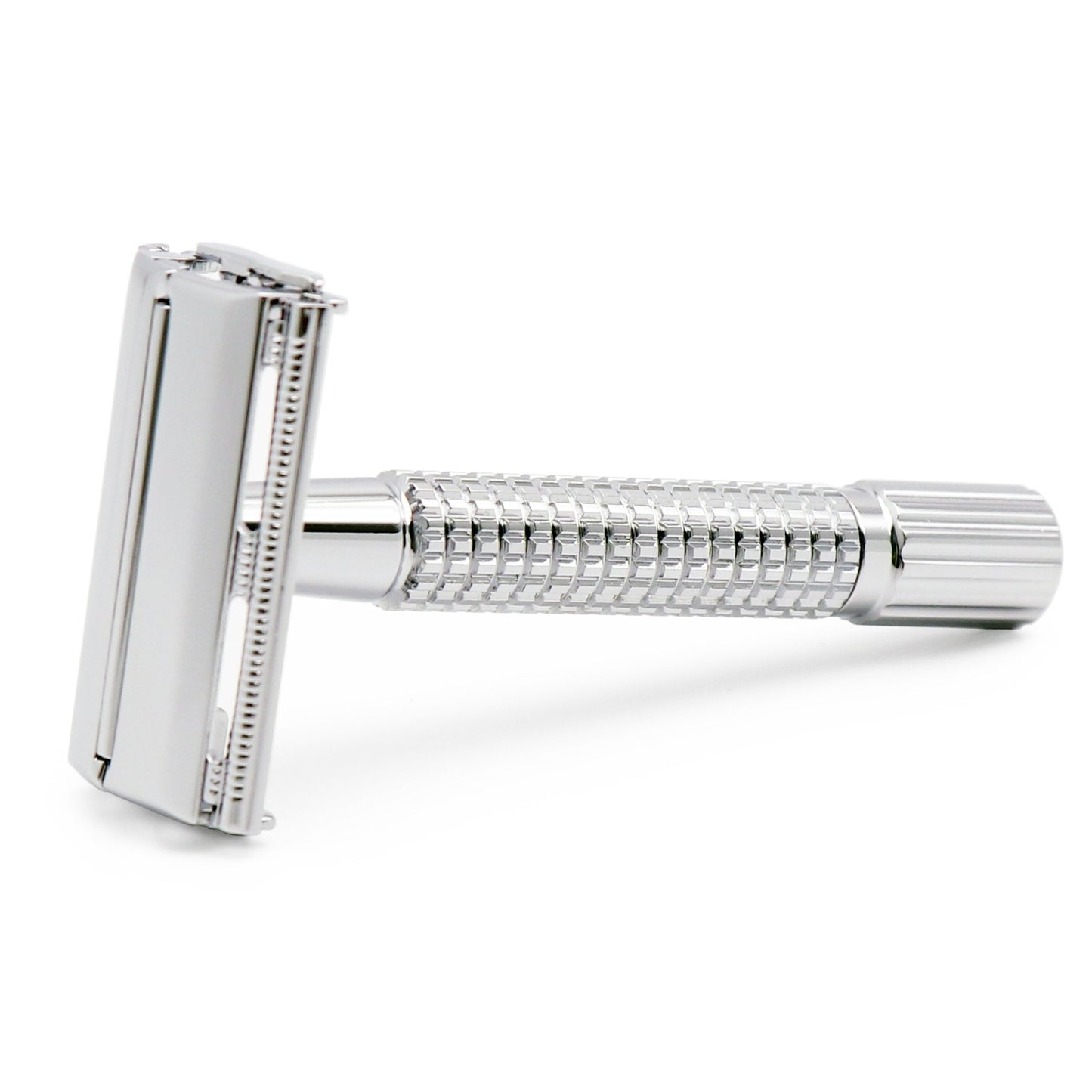 WEISHI Butterfly Open Double Edge Safety Razor Chrome Short Handle Reusable Eco Friendly Razor
