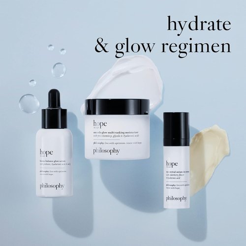 Philosophy Hope In A Jar Multi-Tasking Face Moisturizer With SPF 30 - Hydrating Formula With Pro-Vitamin P & Glycolic Acid - 2 Fl Oz