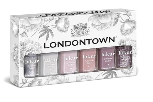 LONDONTOWN I Do! Bridal Nail Polish Set - 6-Pc Vegan & Cruelty-Free Wedding Collection in Shimmery Red & Pink