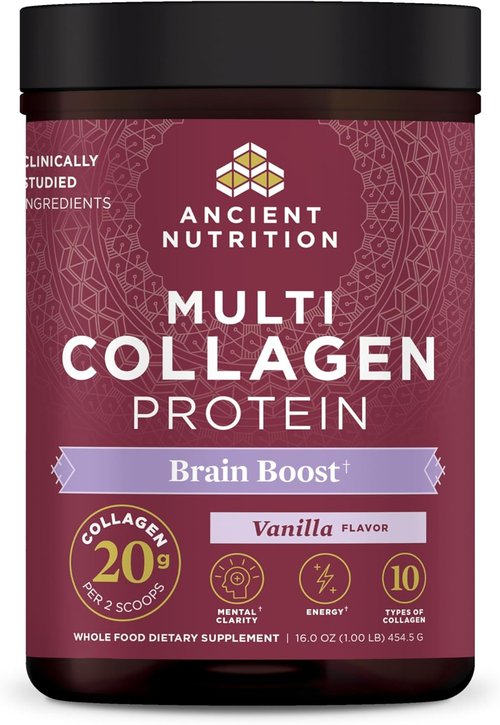Ancient Nutrition Collagen Powder - Multi Collagen Protein for Skin & Nails | Joint Support, 45 Servings