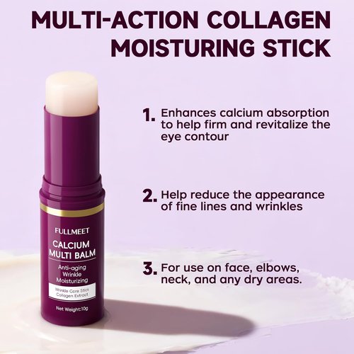 Calcium Volume Multi Balm - Collagen Moisturizing Stick for Anti-Aging Skin Care | 10g