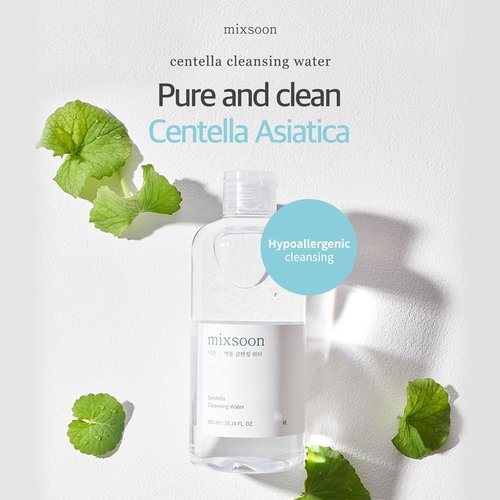 Mixsoon Centella Cleansing Water - Gentle Face Cleanser for Sensitive Skin | 10.14 fl oz / 300ml