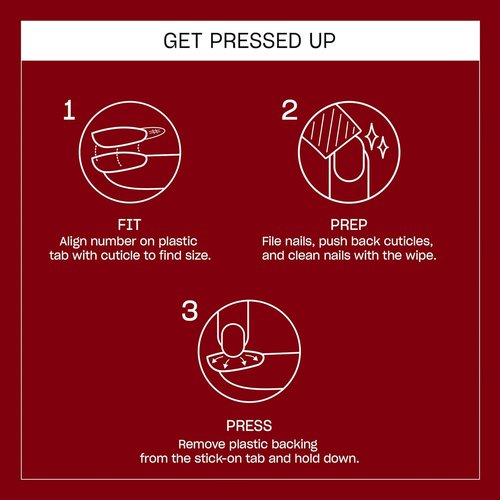 OPI Sticking Point - Instant No Glue Press On Nails | 30 Count with Adhesive Tabs | Short Round, Almond & Squoval