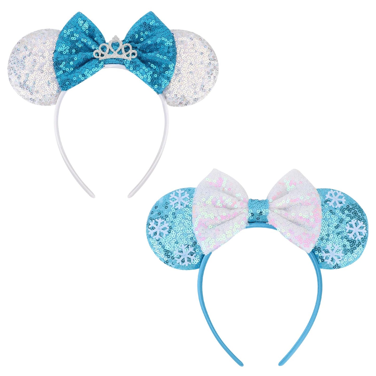 DRESHOW Mouse Ears Bow Headbands Glitter Party Decoration Cosplay Costume for Girls & Women