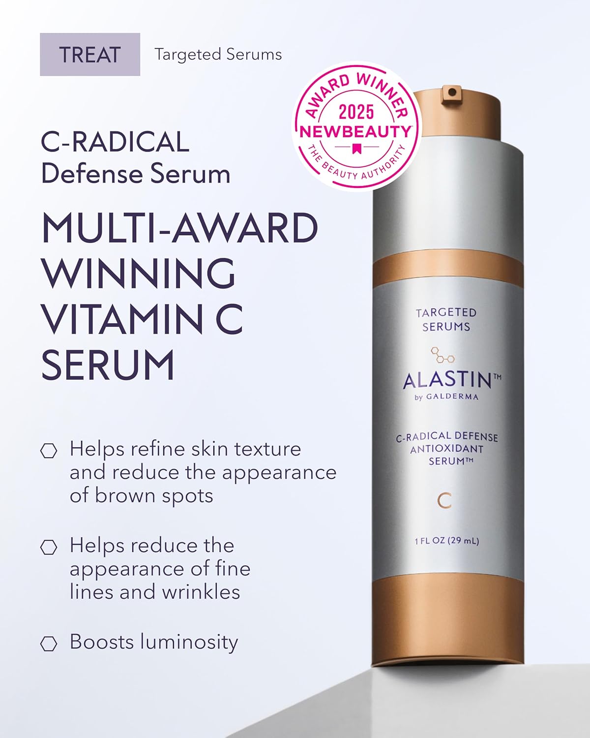 ALASTIN Skincare C-RADICAL Defense Face Serum - Hydrating Vitamin C Formula | Anti-Aging 1 oz
