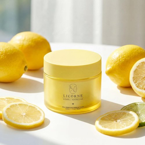 Licorne Vitafill Toning Pads - Hydrating Korean Toner Pads with Niacinamide for Smooth, Radiant Skin