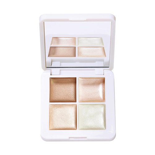 RMS Beauty Lip2Cheek Glow Quad - Creamy Multi-Use Blush & Lip Color Palette with 4 Radiant Shades, 0.42 oz