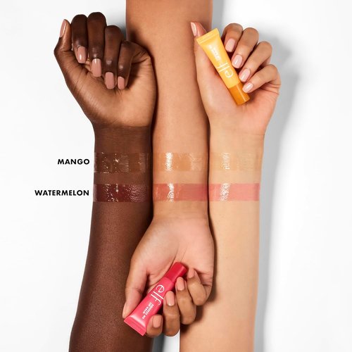 e.l.f. Squeeze Me More Lip Balm Duo - Moisturizing Tinted Balm with Hyaluronic Acid | Vegan, Mango & Watermelon