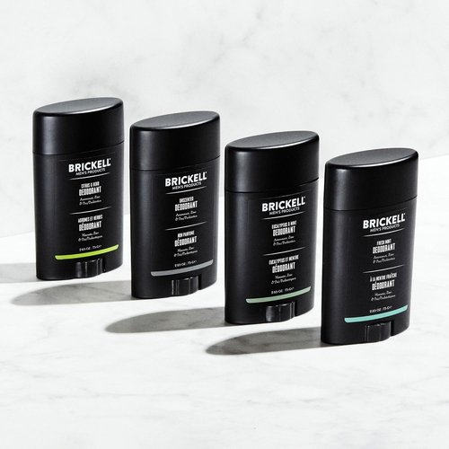 Brickell Men's Products Natural Deodorant - Organic, Aluminum-Free Formula | Eucalyptus & Mint, 2.65 oz